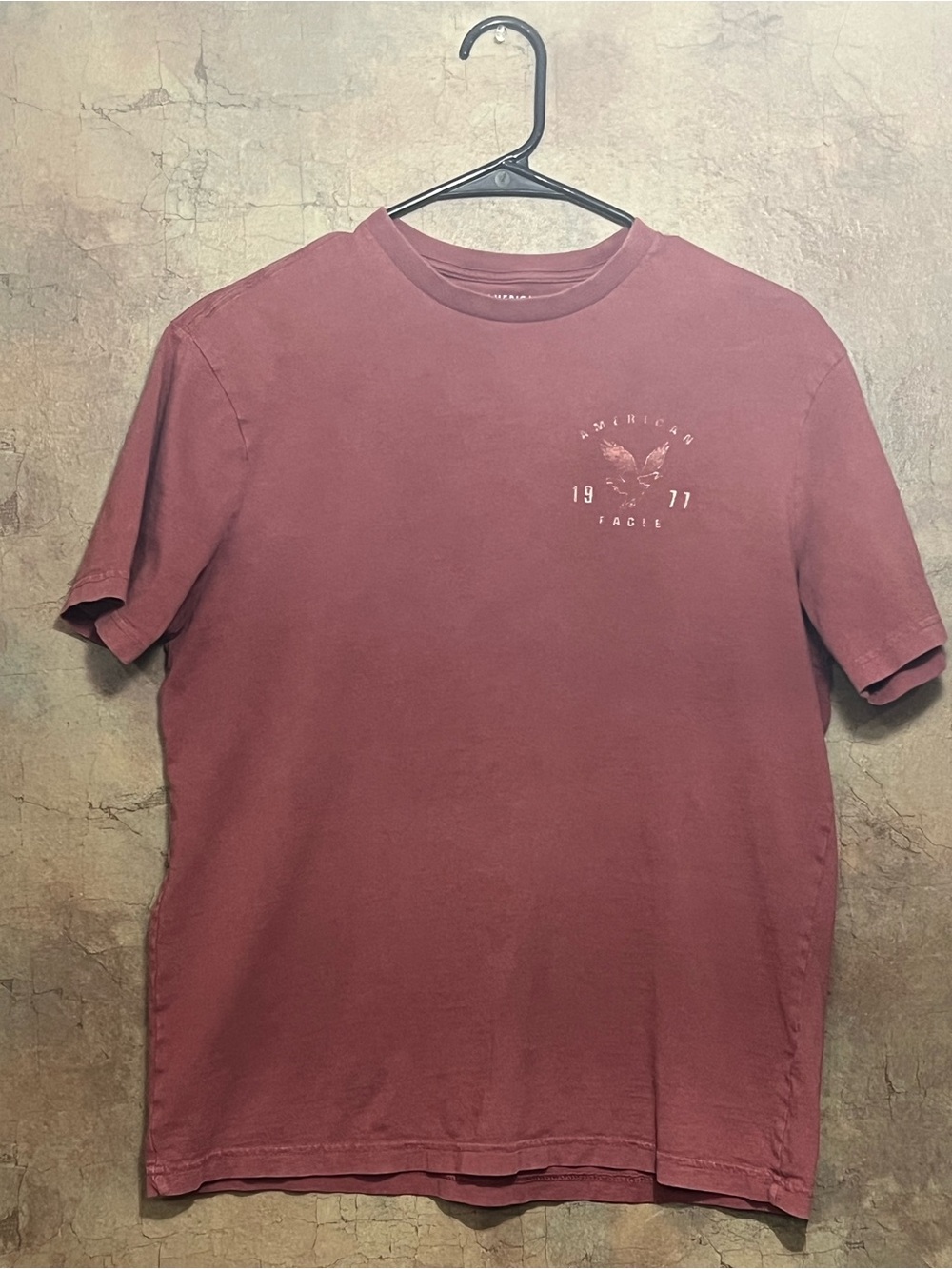 American Eagle Outfitters Short Sleeve Tee in Maroon